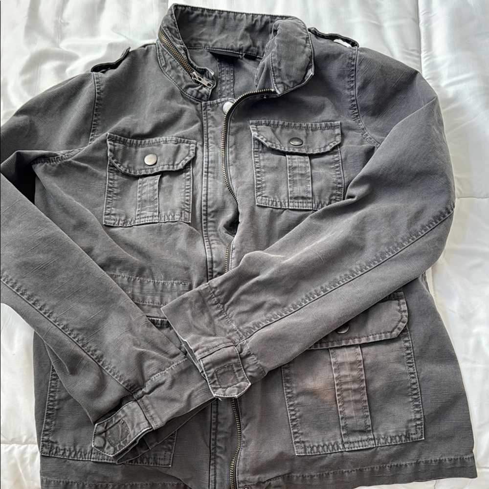 Trouve Gray Utility Jacket - Picture 4 of 12